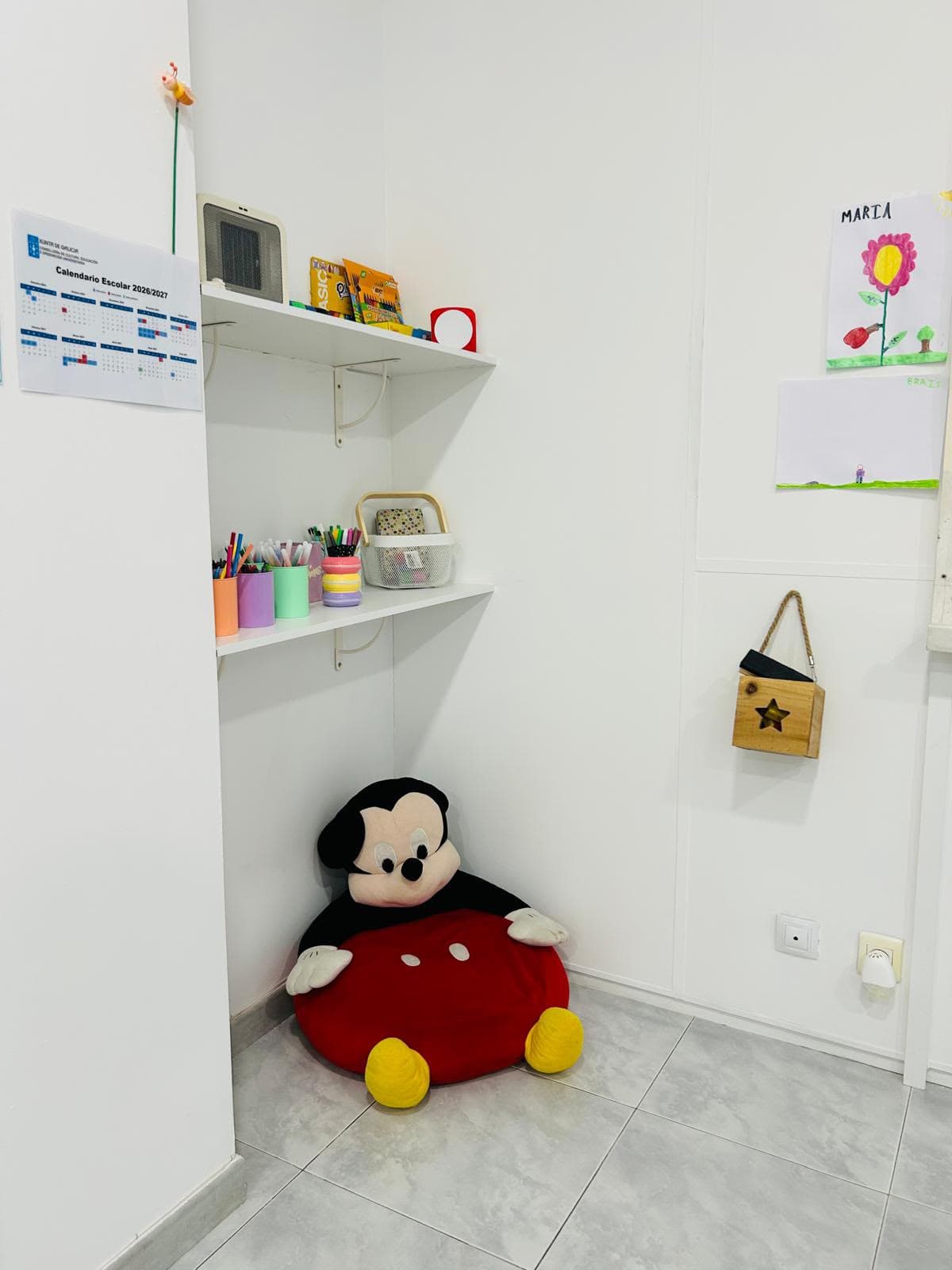 Rincón infantil de Casa Escola en Verín
